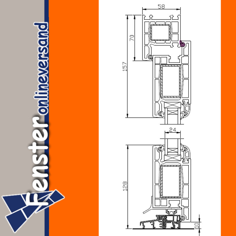 Günstige Kellertür aus Kunststoff bei Fensteronlineversand.de kaufen