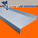 Aluminium Fensterbank silber EV1, Ausladung 50 mm bis 400 mm