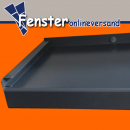 Gutmann Aluminium Fensterbank anthrazit RAL 7016, Tiefe: 225 mm Lnge: 1200 mm Aluminiumabschluss mit Putzkante