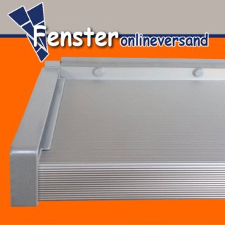 Balkonaustritt silber EV1 natur eloxiert Tiefe 150 mm