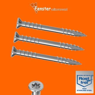 JD Terrassenschrauben rostfrei A2 Senkkopf mit I-Stern,...