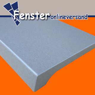 Werzalit Fensterbank Exclusiv Metallic Tiefe 250 mm 1500 mm lang mit Kunststoffabschluss
