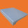 Werzalit Fensterbank Exclusiv Metallic Tiefe 250 mm 2400 mm lang mit Kunststoffabschluss