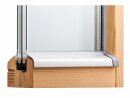 Flügelabdeckprofil für Holzfenster inkl. Endkappen und Befestigung