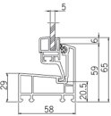 AKF Heizraumfenster mit 5 mm Dickglas und Dauerbelüftung, Maßangaben (Breite x Höhe in mm): 500 x 300 Farbe: weiß