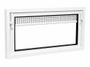 Heizraumfenster mit 5 mm Dickglas und Dauerbelüftung, Maßangaben (Breite x Höhe in mm): 800 x 500 Farbe: weiß