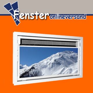 AKF Heizraumfenster mit 5 mm Dickglas und Dauerbelüftung, Maßangaben (Breite x Höhe in mm): 1100 x 800 Farbe: weiß