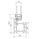 AKF Kunststoffkellerfenster weiß mit Isolierglas 24 mm, Ug 1.1 W/(m²K)