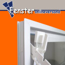 AKF Kunststoffkellerfenster braun mit Einfachglas 4 mm