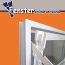 AKF Kunststoffkellerfenster weiß mit Dickglas 5 mm, Breite: 400 x Höhe: 300