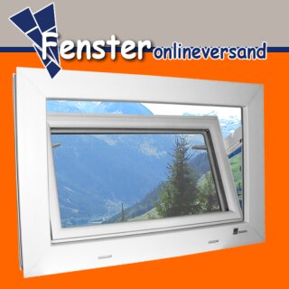 AKF Kunststoffkellerfenster weiß mit Isolierglas 24 mm, Ug 1.1 W/(m²K), Breite: 600 x Höhe: 500