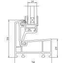 AKF Kunststoffkellerfenster farbig mit Isolierglas 14 mm, Ug 2.0 W/(m²K), Breite: 1000 x Höhe: 1100, Farbe: braun, ähnlich RAL 8019