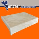 Kunststoff Fensterbank Marmor inkl. Endkappen, Tiefe: 100 mm x Länge: 2500 mm