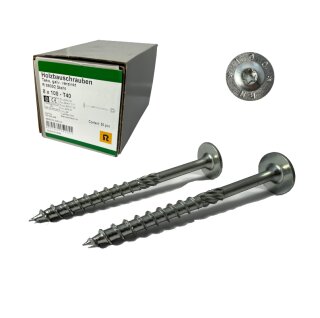 Konstruktionsschraube für den Holzbau, I-Stern Tellerkopf/ Senkkopf