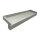 Aluminium Fensterbank silber EV1, Ausladung: 50 mm, Rasterlänge: 700 mm Aluminiumabschluss mit Putzkante (Paar)
