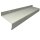 Aluminium Fensterbank silber EV1, Ausladung: 50 mm, Rasterlänge: 1200 mm ohne Seitenabschluss