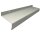 Aluminium Fensterbank silber EV1, Ausladung: 90 mm, Rasterlänge: 2300 mm ohne Seitenabschluss