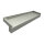 Aluminium Fensterbank silber EV1, Ausladung: 110 mm, Rasterlänge: 2500 mm Aluminiumabschluss mit Putzkante (Paar)