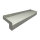Aluminium Fensterbank silber EV1, Ausladung: 130 mm, Rasterlänge: 1900 mm Aluminiumabschluss ohne Putzkante (Paar)