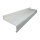 Aluminium Fensterbank weiß, Ausladung: 50 mm, Rasterlänge: 2000 mm ohne Seitenabschluss