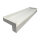 Aluminium Fensterbank weiß, Ausladung: 110 mm, Rasterlänge: 600 mm Aluminiumabschluss mit Putzkante (Paar)