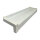 Aluminium Fensterbank weiß, Ausladung: 150 mm, Rasterlänge: 1500 mm Kunststoffgleitabschluss (Paar)