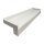 Aluminium Fensterbank weiß, Ausladung: 240 mm, Rasterlänge: 600 mm Aluminiumabschluss mit Putzkante (Paar)