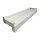 Aluminium Fensterbank weiß, Ausladung: 260 mm, Rasterlänge: 1100 mm Aluminiumgleitabschluss (Paar)
