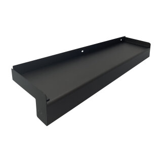 Aluminium Fensterbank dunkelbronze, Ausladung: 210 mm, Rasterlänge: 1800 mm Aluminiumabschluss ohne Putzkante (Paar)