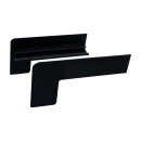 Aluminium Fensterbank dunkelbronze, Ausladung: 210 mm, Rasterlänge: 1800 mm Aluminiumabschluss ohne Putzkante (Paar)