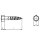 Sechskant-Holzschrauben galv. verzinkt DIN 571 M 8 x 40 50 Stück