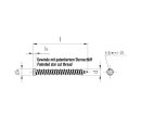 JD-Fensterrahmenschrauben I-Stern Senkkopf 11 mm I-30 7,5 x 72 10 Stück