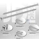 JD-Fensterrahmenschrauben I-Stern Senkkopf 11 mm I-30 7,5 x 212 50 Stück