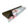 Aluminium Fensterbank mittelbronze, Ausladung: 195 mm, Rasterlänge: 1500 mm ohne Seitenabschluss