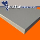 Werzalit Fensterbank Compact S18 Hellgrau, Perlstruktur Tiefe 100 mm 800 mm mit ABS Kante zweiseitig