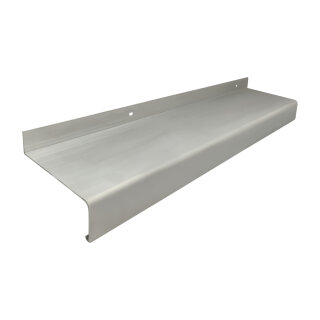 Aluminium Fensterbank blank Tiefe 195 mm 1800 mm ohne Seitenabschluss