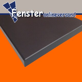 Werzalit Fensterbank Compact S18 Dunkelgrau Tiefe 100 mm 1200 mm mit ABS Kante zweiseitig