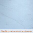 Werzalit Fensterbank Compact S18 Marmor Bianco Tiefe 100 mm 700 mm mit Kunststoffabschluss