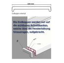 Kunststoff Fensterbank Anthrazit PVC inkl. Endkappen Tiefe: 150 mm x Länge:  1700 mm