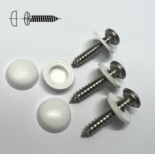 Fensterbankschrauben weiß VPE 10