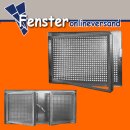 Stahl Kellerfenster Sondergrößen, verzinkt, ein- und zweiflügelig + 4 Maueranker