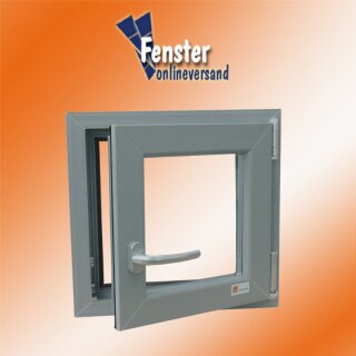 AKF Kunststoff Fenster SF 100 in braun mit Isolierglas 24 mm